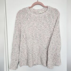 Gap Multicolor Speckled Knit Sweater Size: Med
